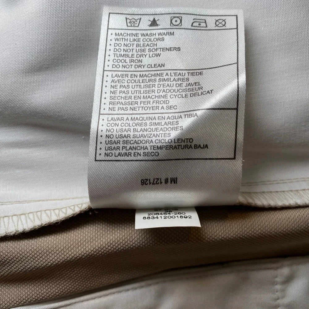 Nike Golf Dri-FIT Performance Golf Shorts Men's 38‎ Beige Khaki Flat Front